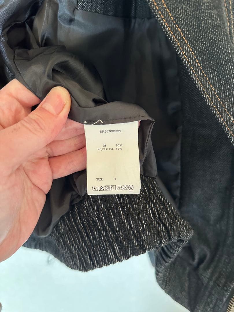 epnok ハイネックデニムジャケット カーブデニムパンツ