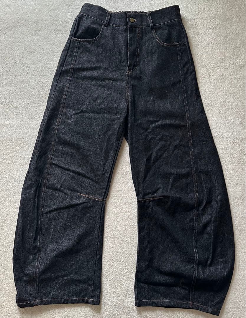 epnok ハイネックデニムジャケット カーブデニムパンツ