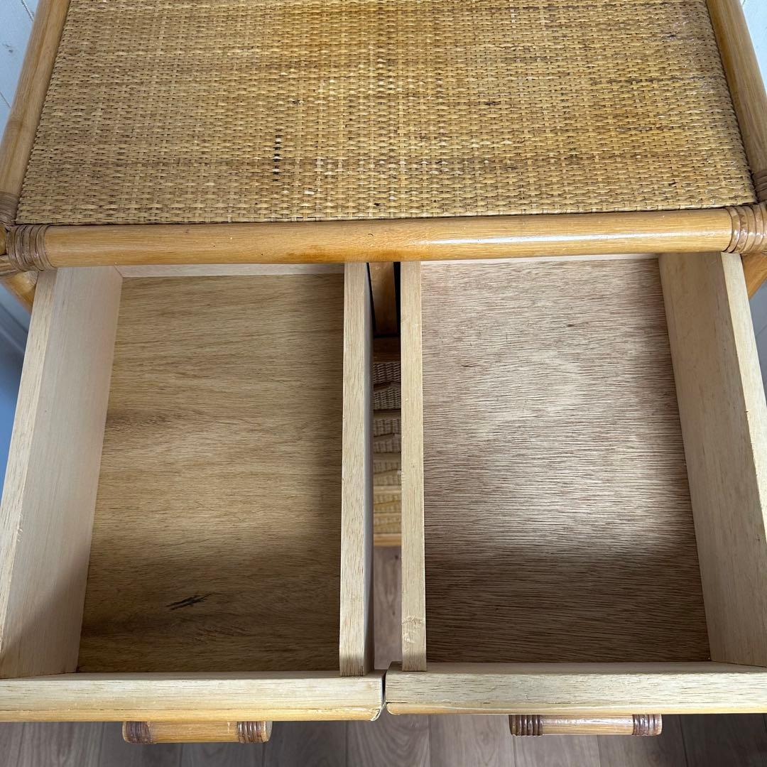 チェスト 家具 タンス 収納家具 整理棚 ラタン 6段 天然素材 引取希望