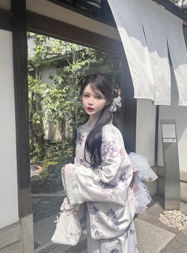 【新品即発送】GRL 3点セット2Way花柄セパレート浴衣[gi1604]