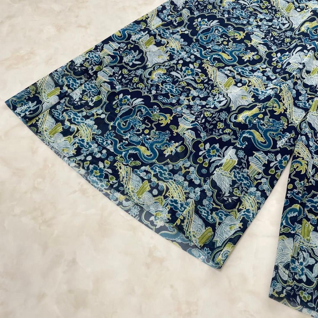 ヴィヴィアンタム パワーネット　ワイドパンツ ドラゴン柄 龍 Lサイズ 40