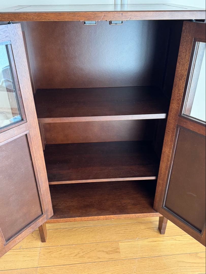 木製キャビネット サイドボード 電話台 花台 小物入れ 収納 ラック 戸棚