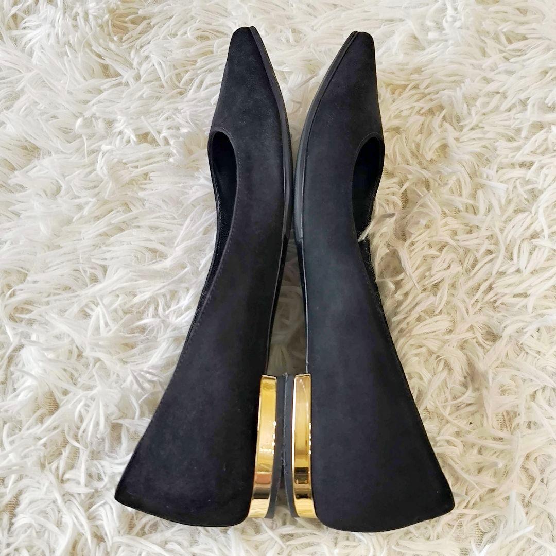 【美品】BALDAN バルダン フラットパンプス ポインテッドトゥ