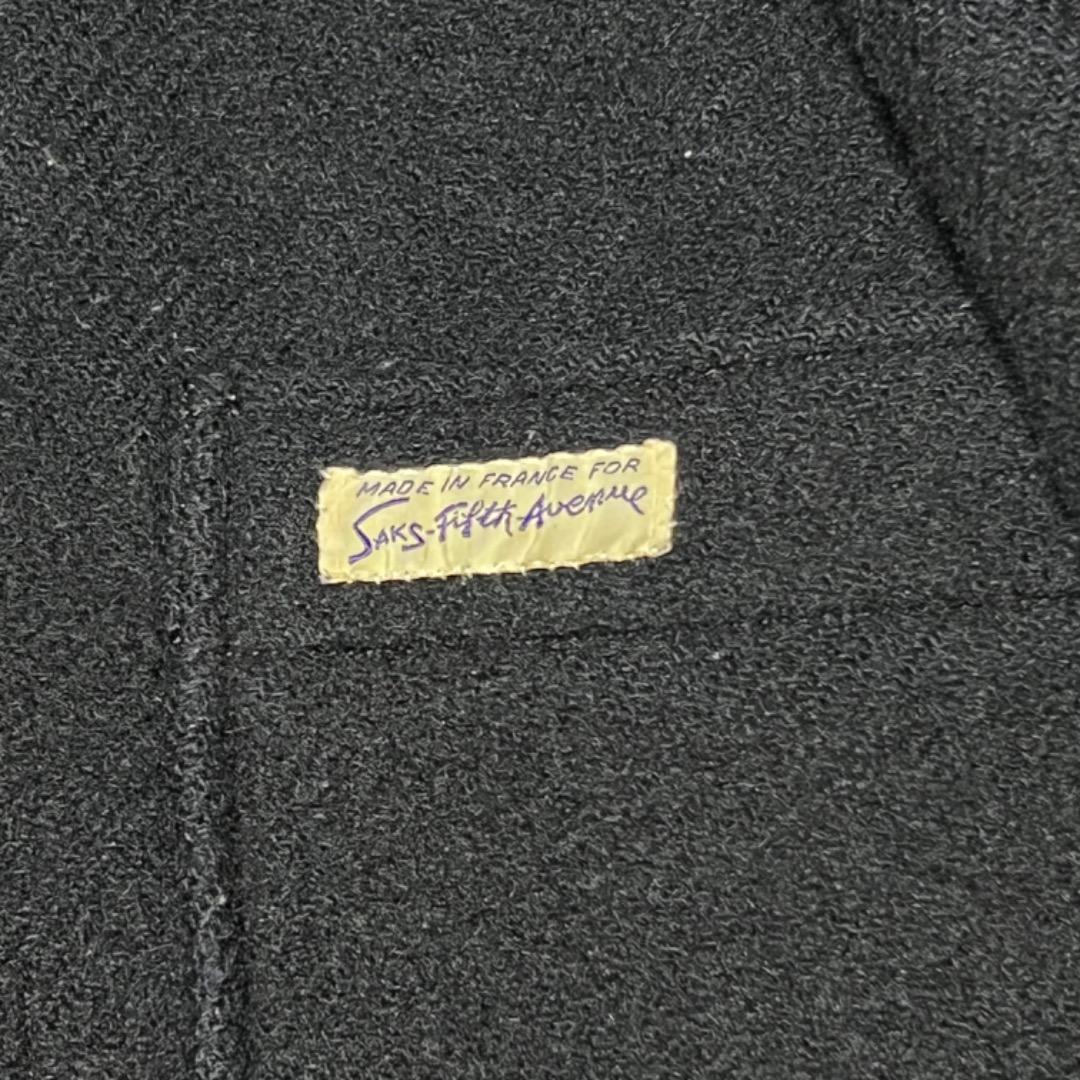 サックスフィフスアベニュー　ダッフルコート　ドクロ刺繍　フランス製　希少