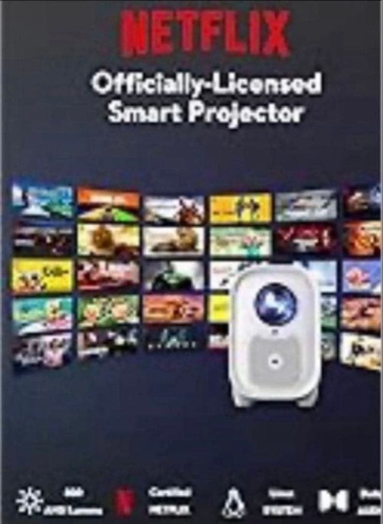 Netflix対応 超小型プロジェクター COI ブラック 高画質コンパクト新品