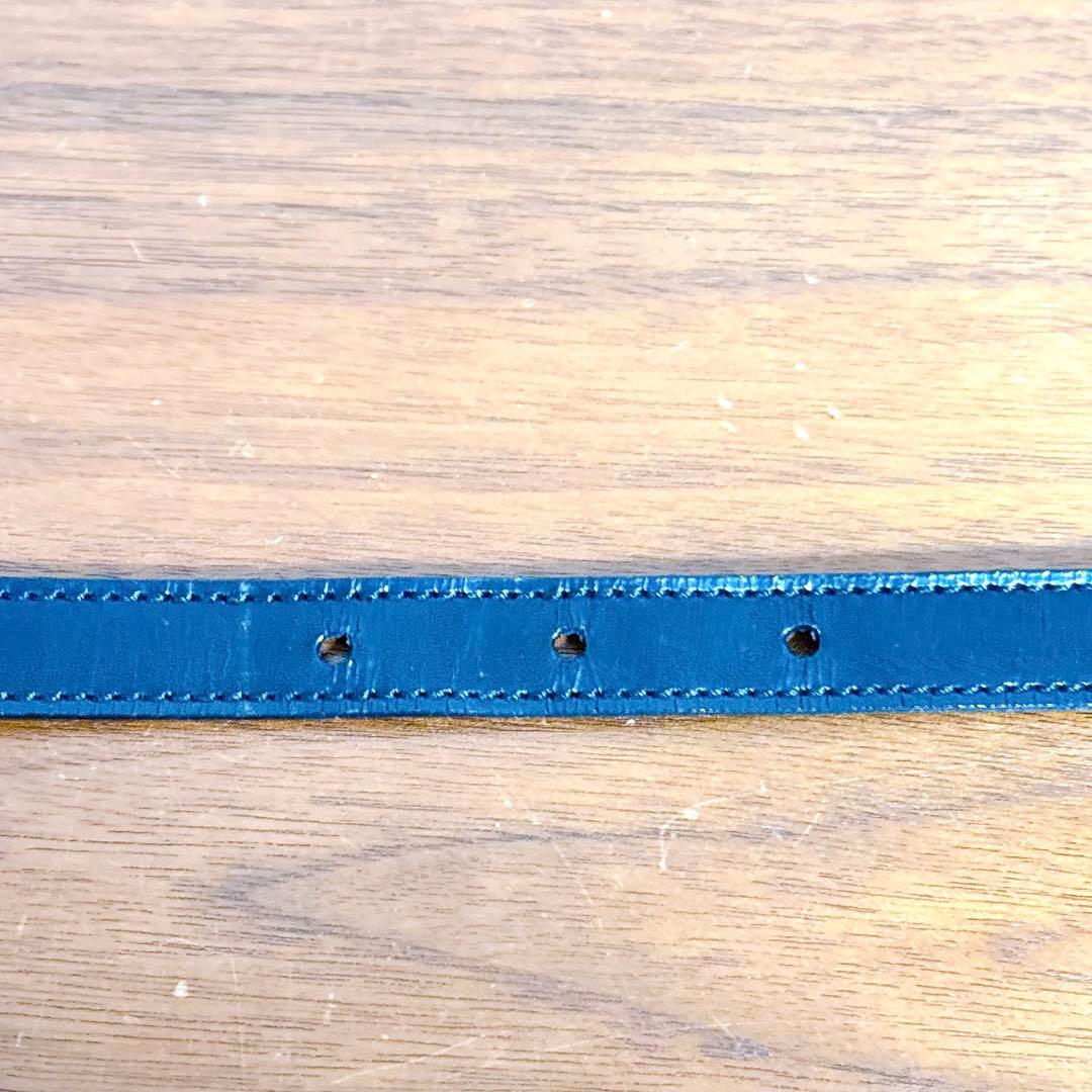 GUCCI グッチ ゴールドバックル レザーベルト ブラック 細ベルト