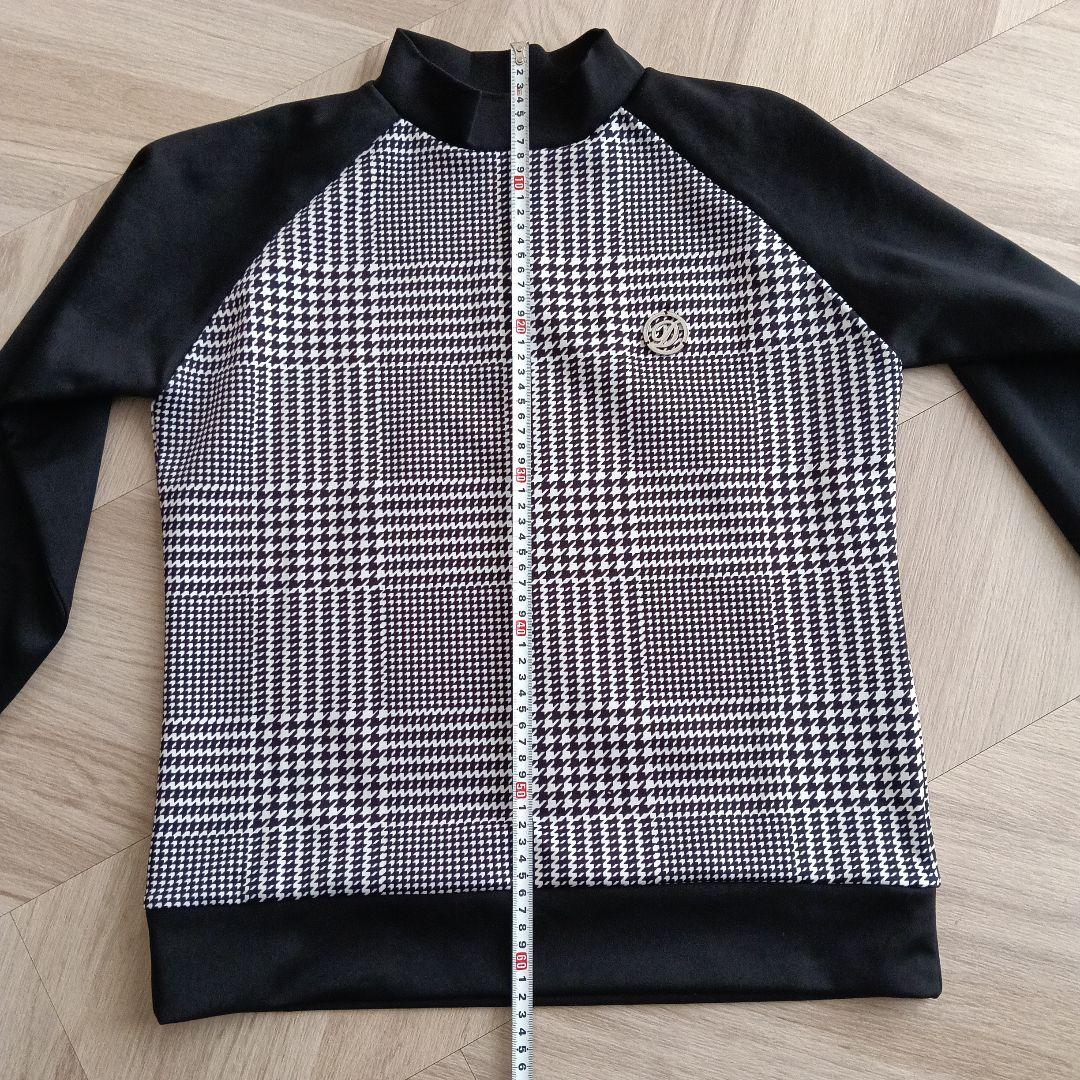 ●DELSOL● チェック柄 ウェアとスカートセットアップ Lsize 伸縮素材