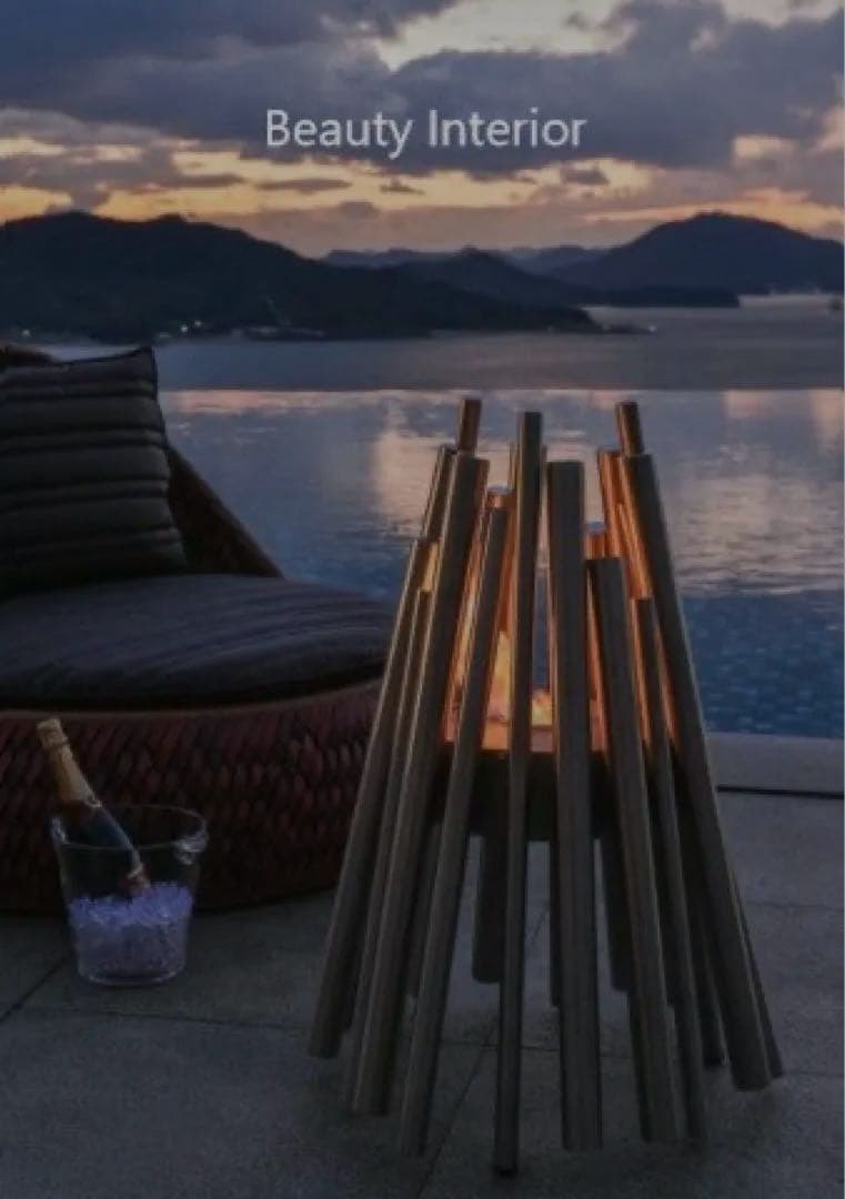 エコスマートファイヤー stix 約50万 モダンインテリアアー ブラック