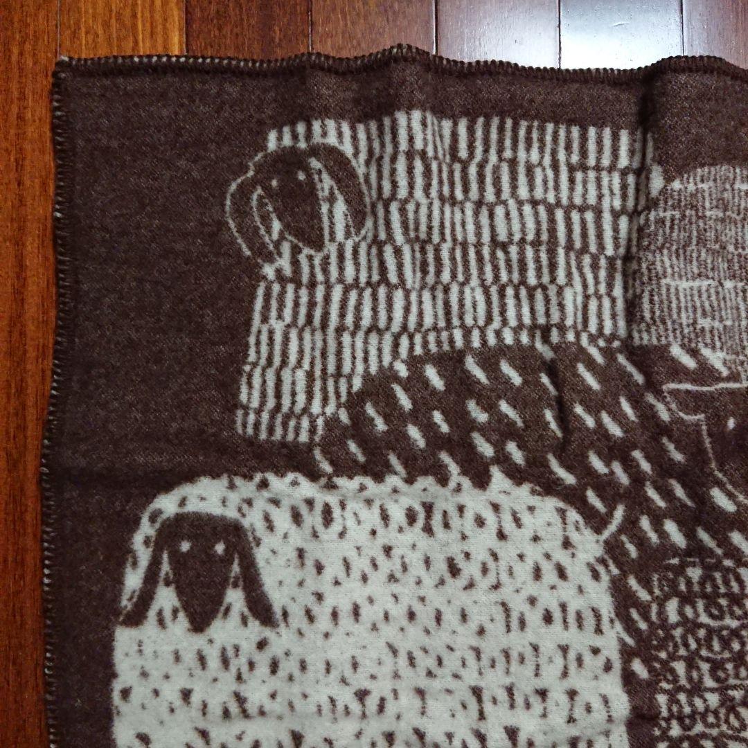 未使用 ラプアンカンクリ 鈴木マサル パカパート ウールブランケット ブラウン