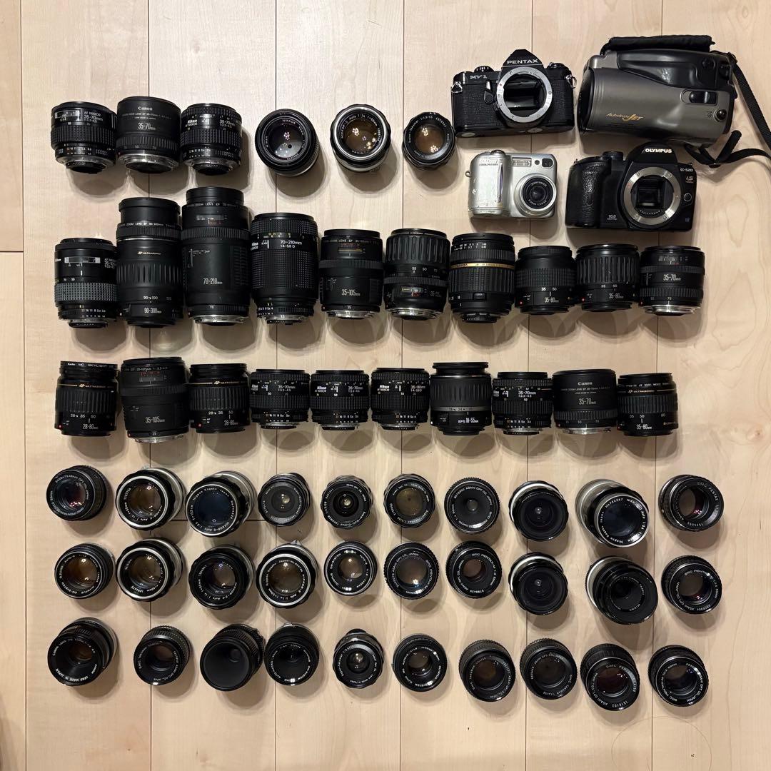 EF AF NIKKOR OLYMPUS カメラ　レンズ 上質 60本まとめ