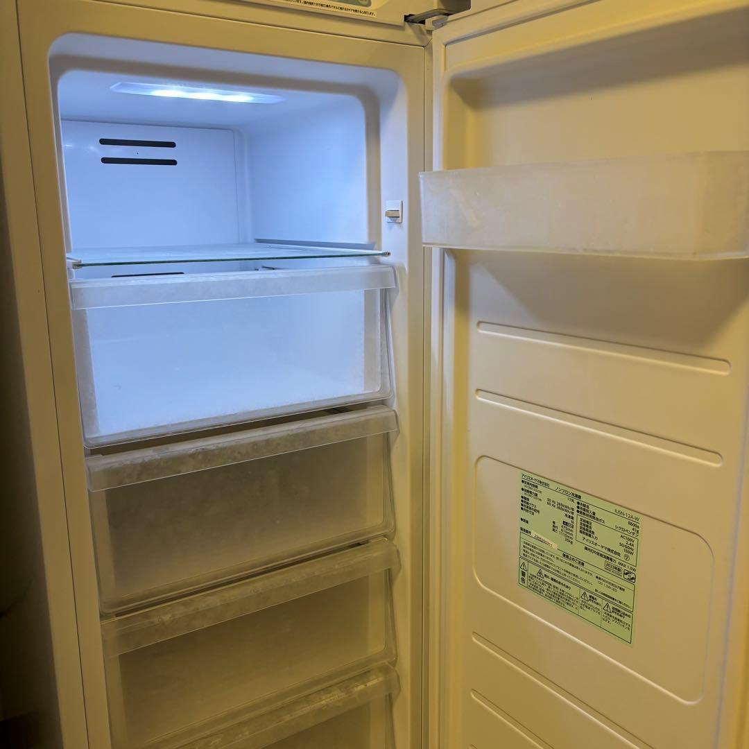 アイリスオーヤマ 119L 自動霜取り機能付き冷凍庫 2023年製