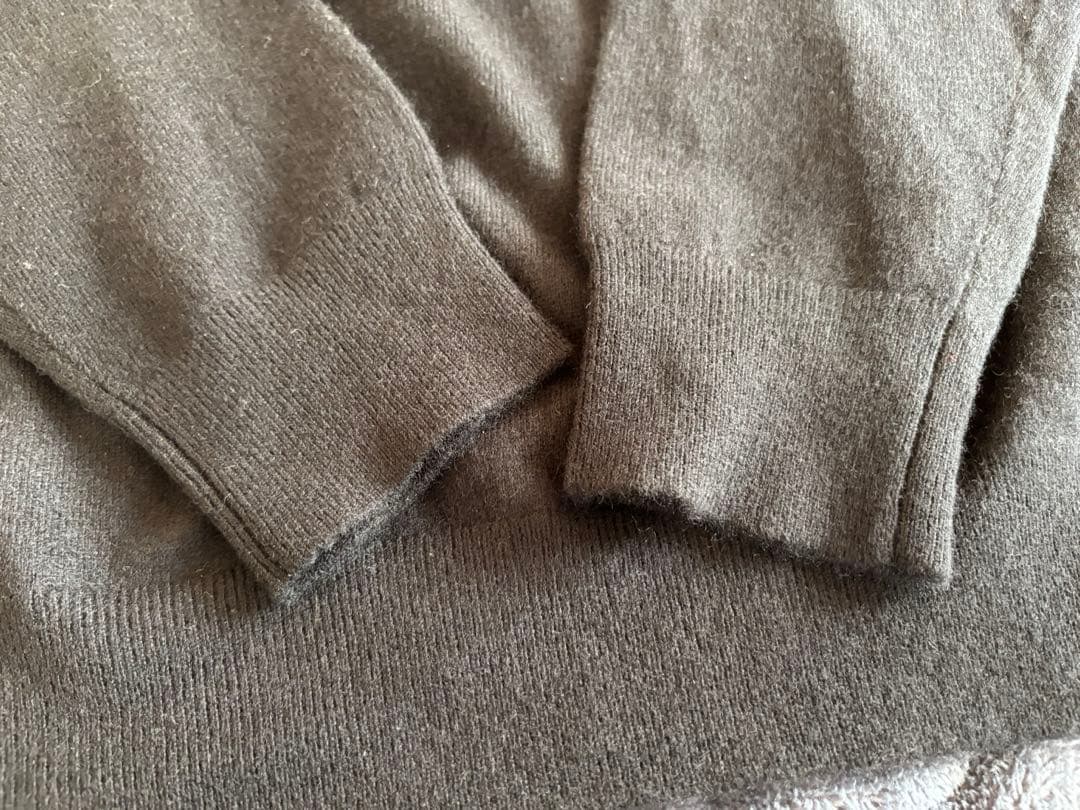 【タグ付未使用】ユニクロ +J カシミヤ　クルーネックセーター 黒 Lサイズ