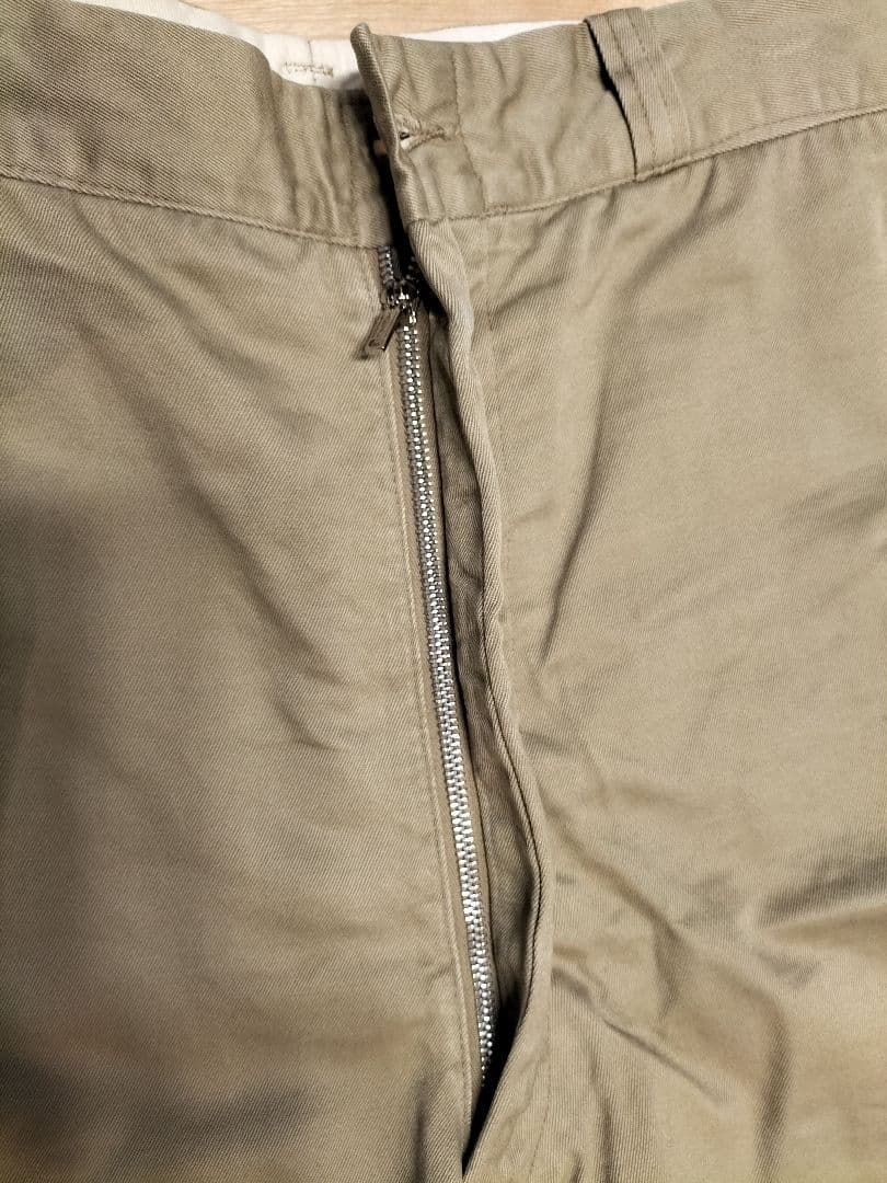 60s中期　US ARMY（米陸軍）チノパン アルミジップ　W32表記