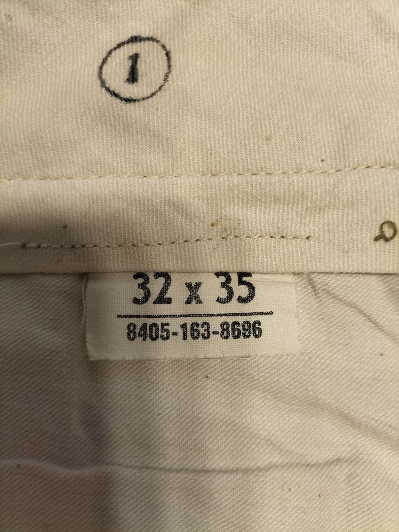 60s中期　US ARMY（米陸軍）チノパン アルミジップ　W32表記