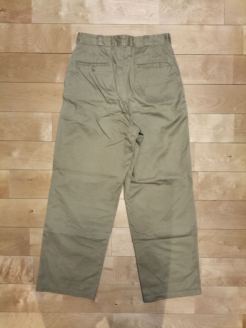 60s中期　US ARMY（米陸軍）チノパン アルミジップ　W32表記