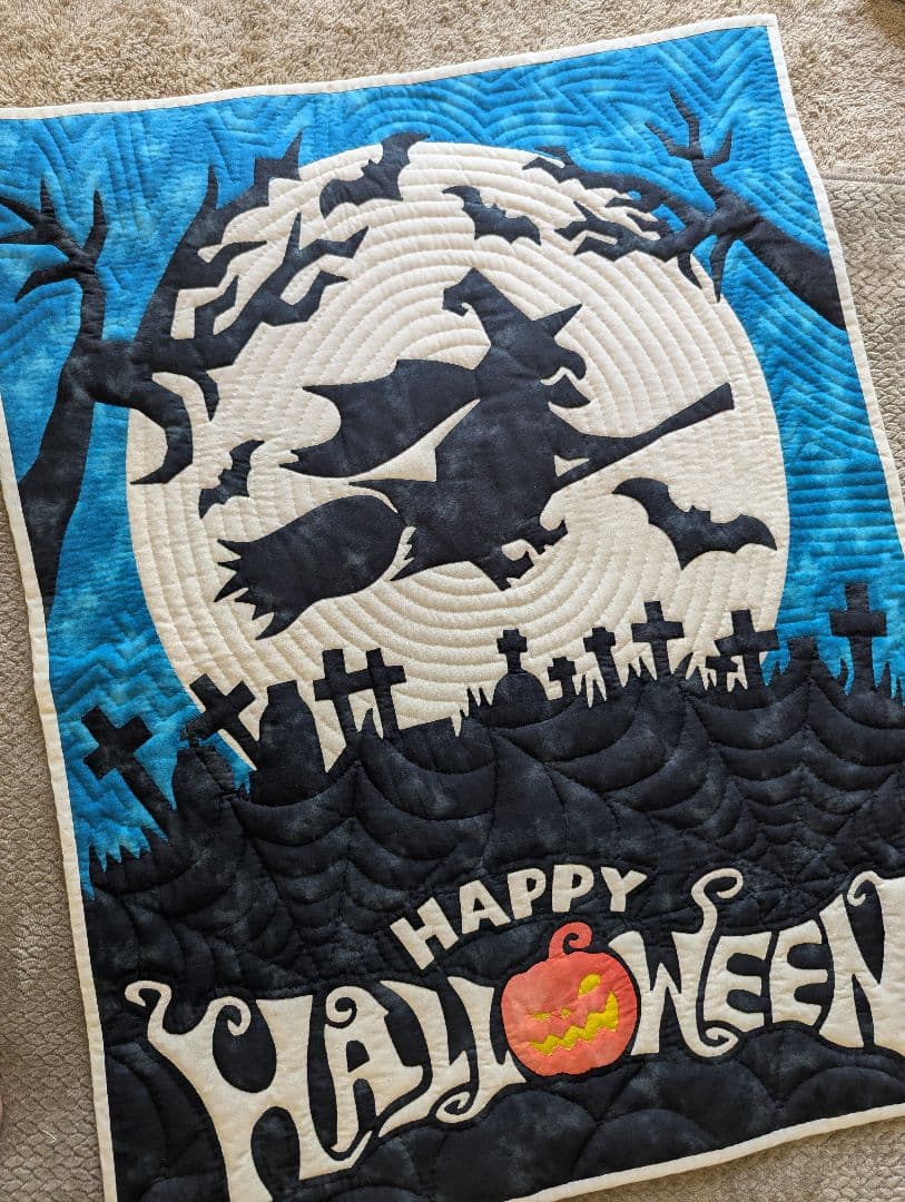 ハワイアンキルトタペストリー　３時のあなた