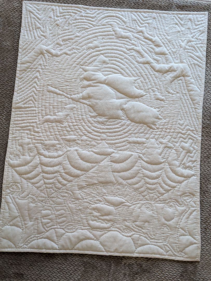 ハワイアンキルトタペストリー　３時のあなた