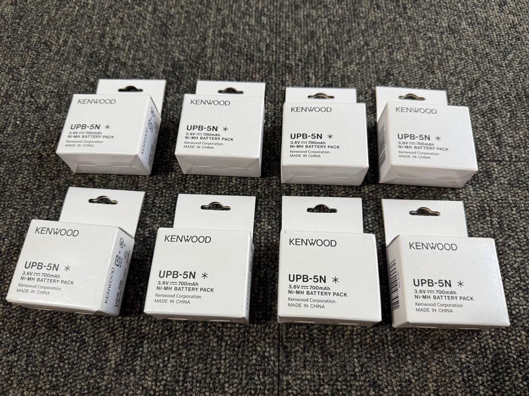 【新品】 KENWOOD 充電式 バッテリー UPB-5N ８個 トランシーバー