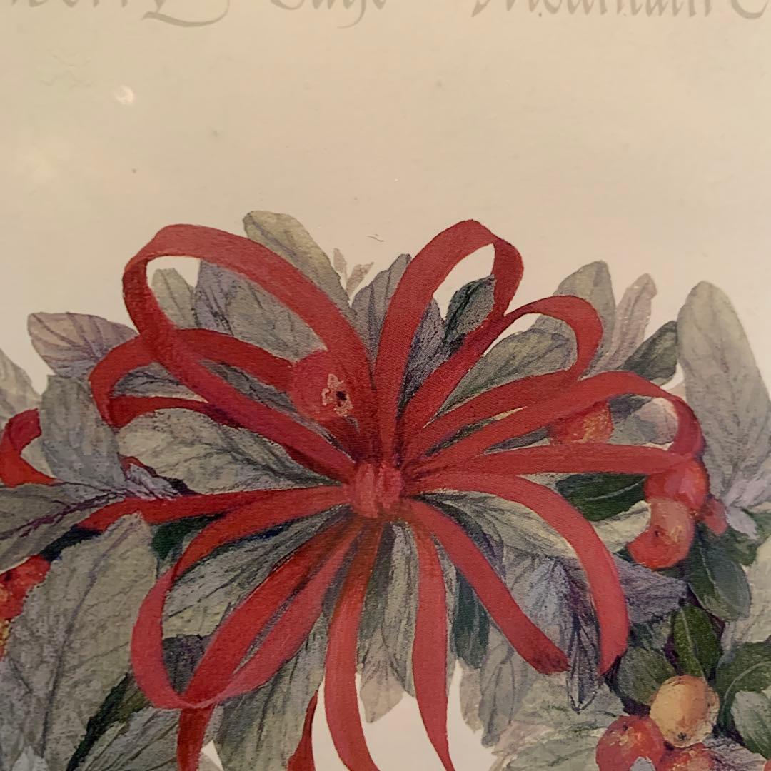 デンマーク製　雑貨　赤い実のリースの額とピューター四季セット　seringa様