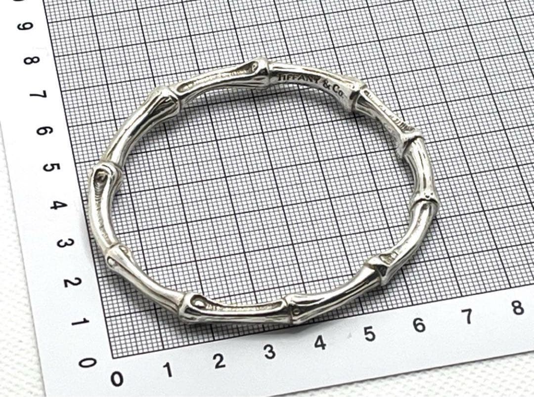 h212 希少　オールド　ティファニー　1996 バンブー　バングル　925