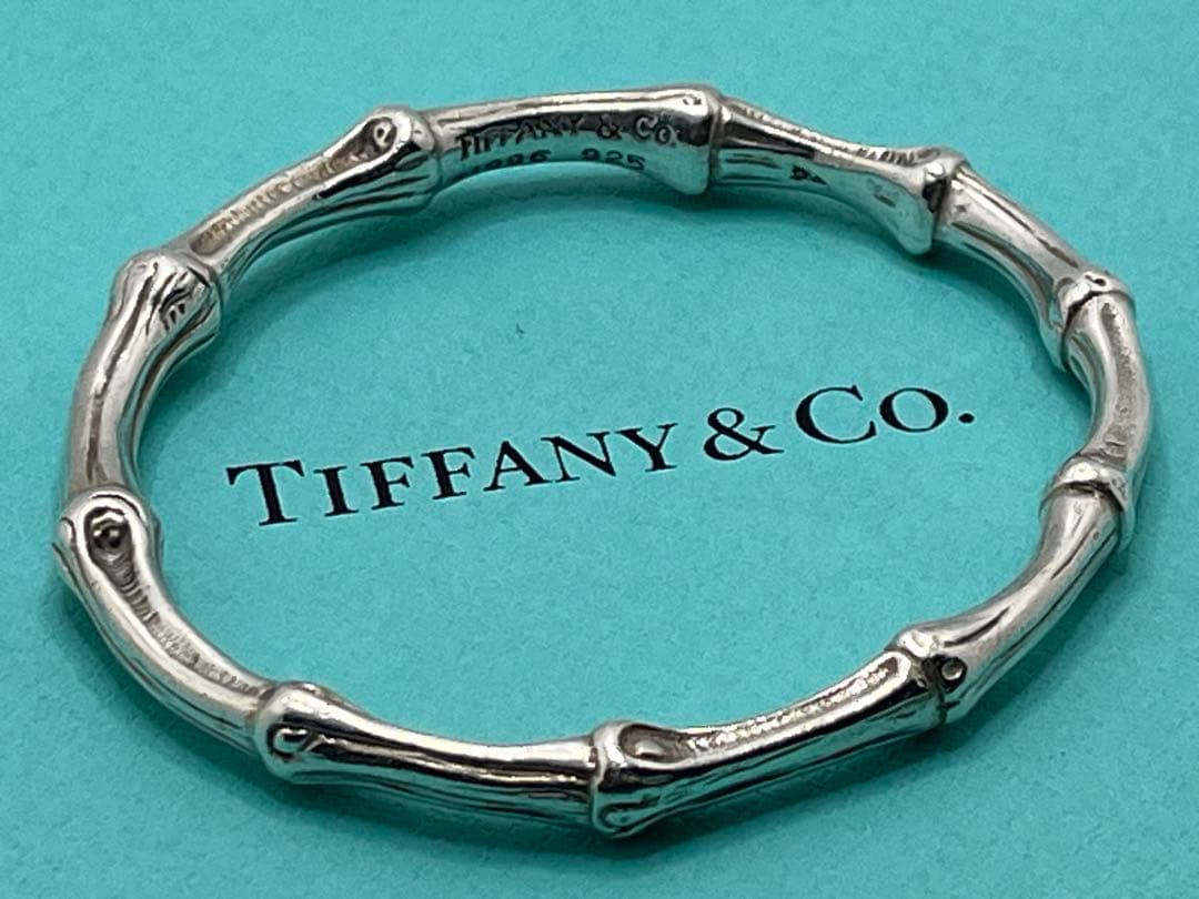 h212 希少　オールド　ティファニー　1996 バンブー　バングル　925