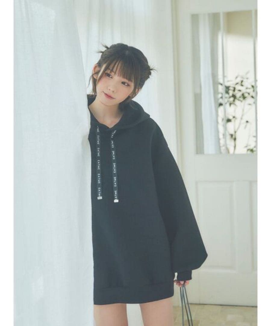 EATME×ENAKO ロゴ刺繍パーカー