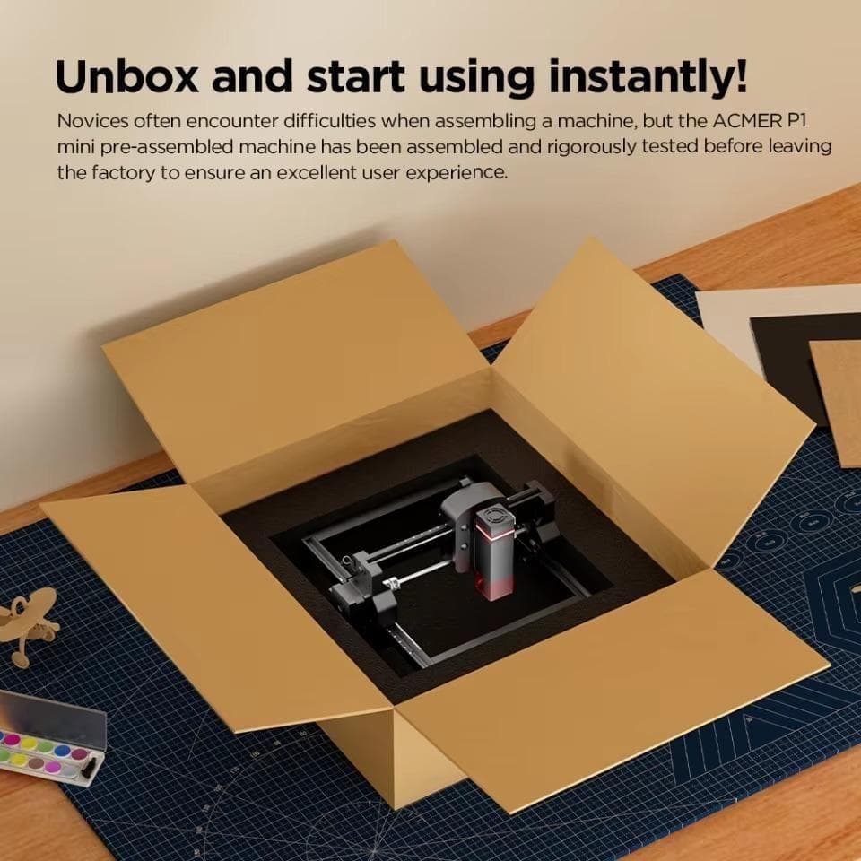 レーザー彫刻機 ACMER S1 2.5 加工機 レーザー加工カッター
