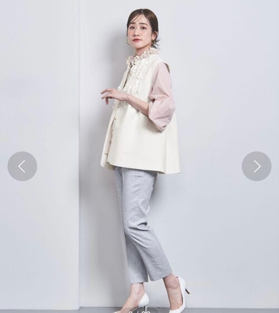 UNITED ARROWS P ミニフリル ニットベスト（最終値下げです）