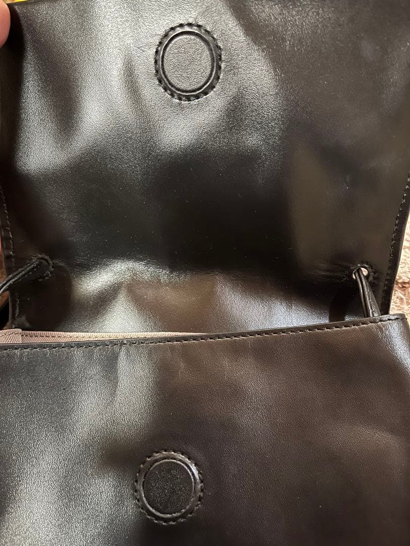 正規ブルックリンear総レザーL43cm2way美品＋BOX型斜め 両チャーム付