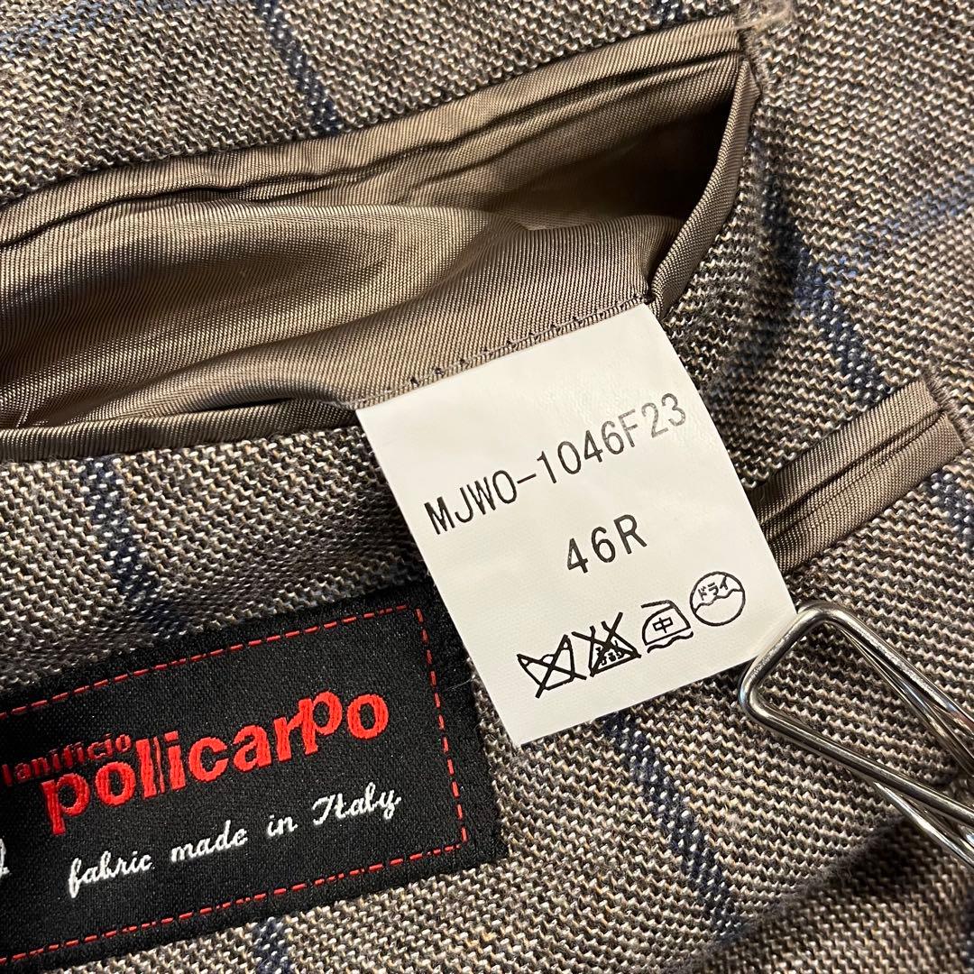 policarPo ポリカルポ イタリア生地 テーラードジャケット ウィンドペン