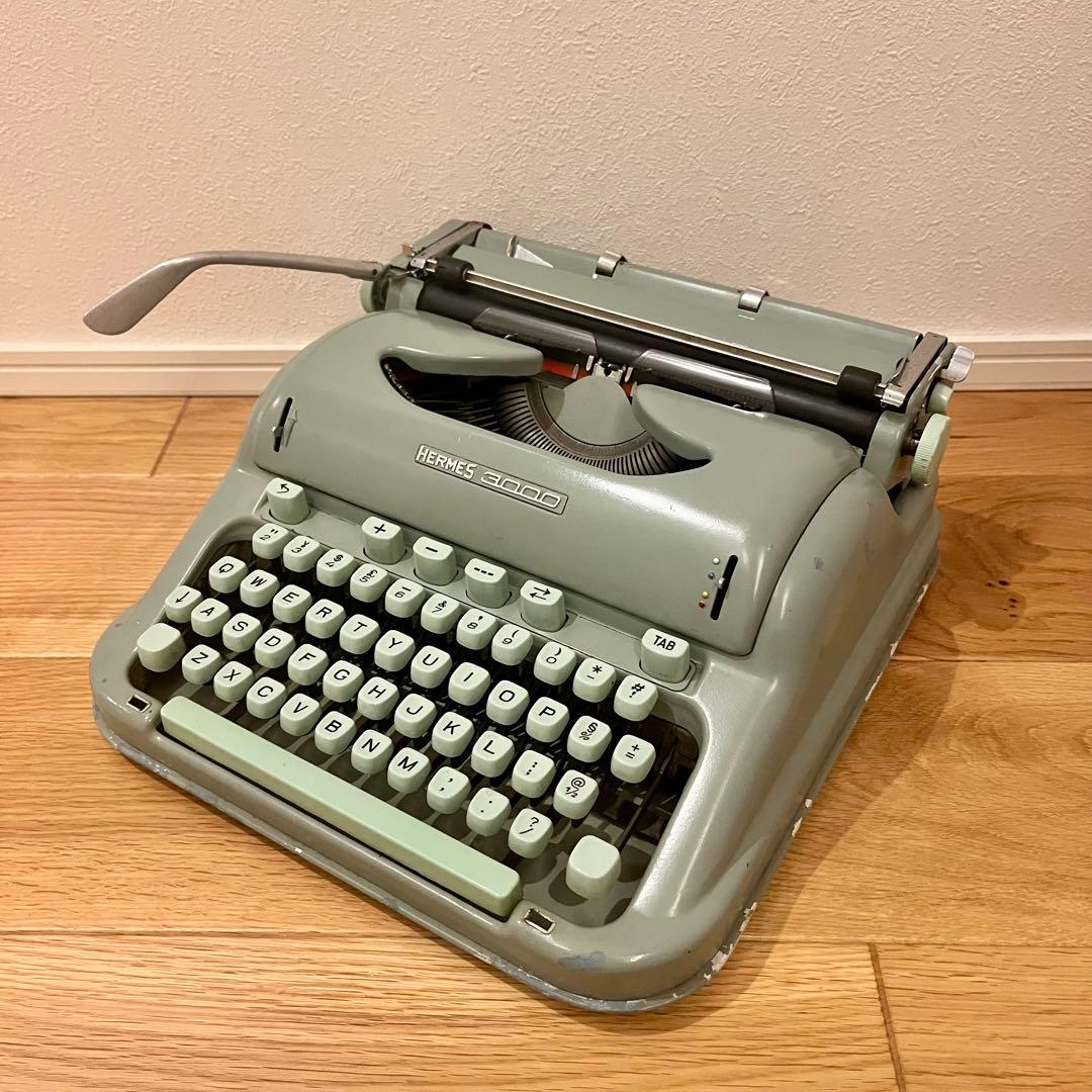 【昭和レトロ】HERMES3000 ヘルメス タイプライター パイヤール社