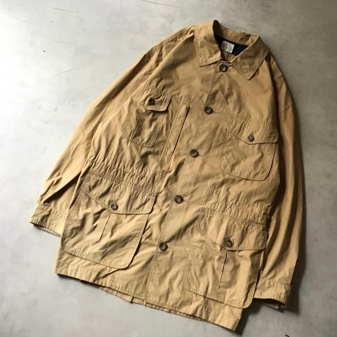 papas パパス　カバーオールジャケット　ハンティング　ベージュ