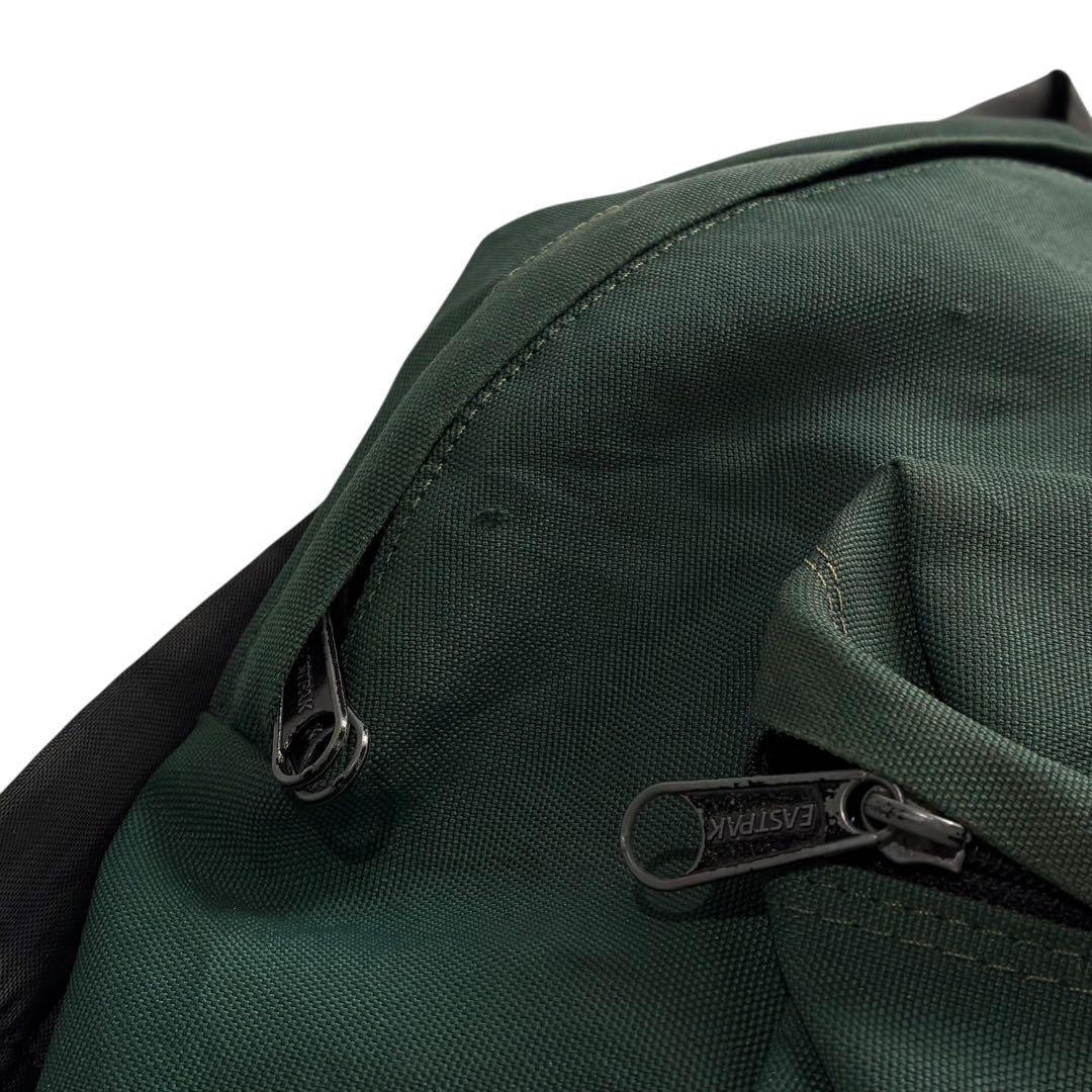 80s 90s USA製 EASTPAK ボトムスウェード リュックサック 深緑