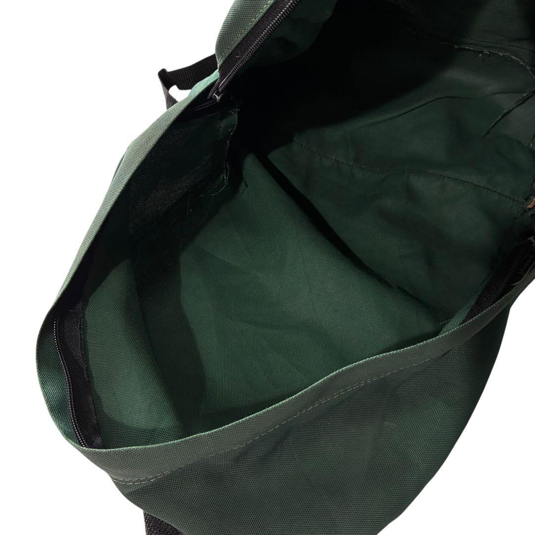 80s 90s USA製 EASTPAK ボトムスウェード リュックサック 深緑