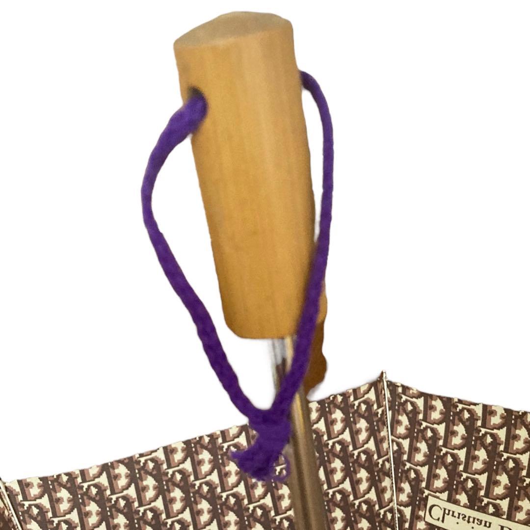 美品✨Dior クリスチャンディオール　折り畳み傘　総柄　トロッター　晴雨兼用