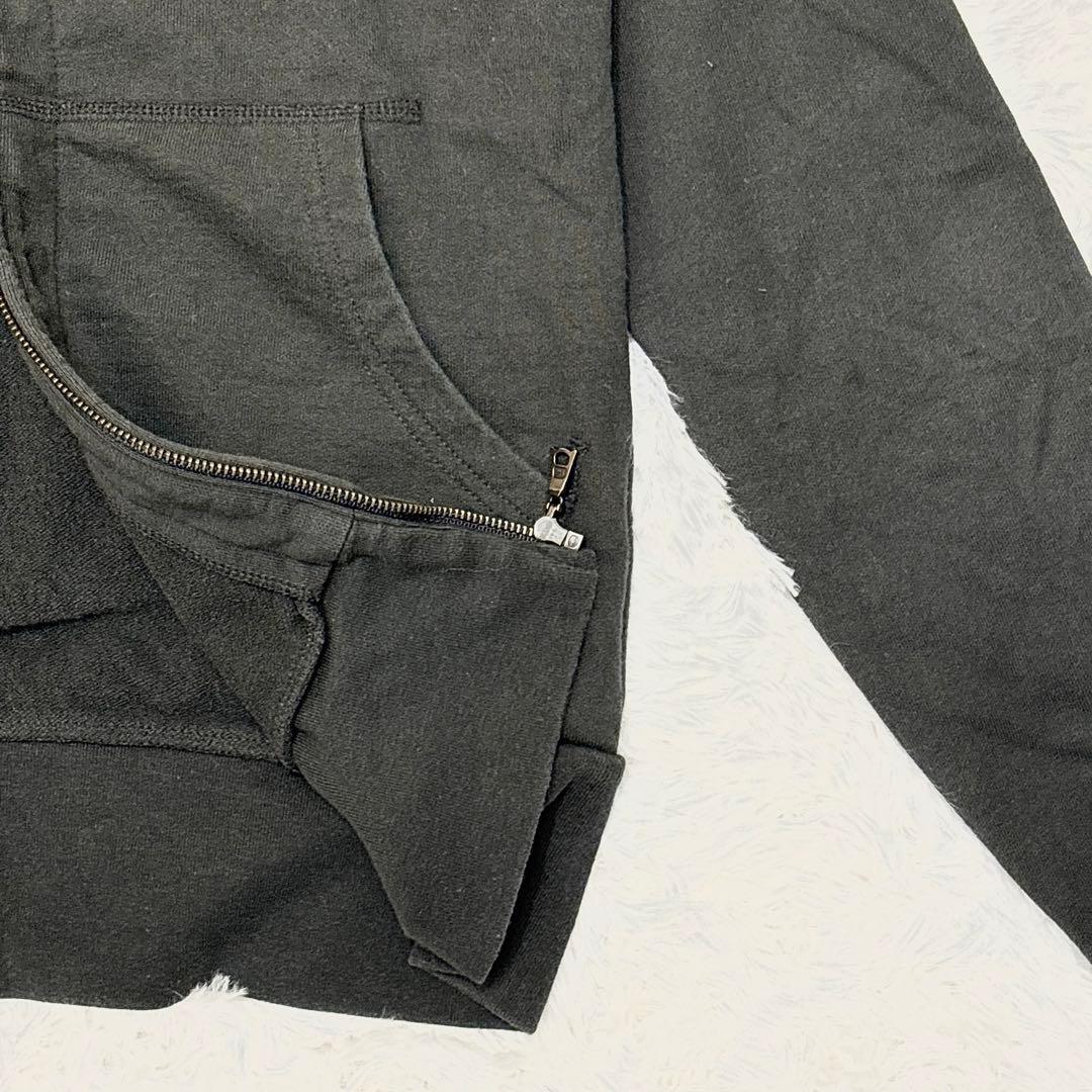 HYSTERIC GLAMOUR フルジップ パーカー ヒスガール ダークグレー