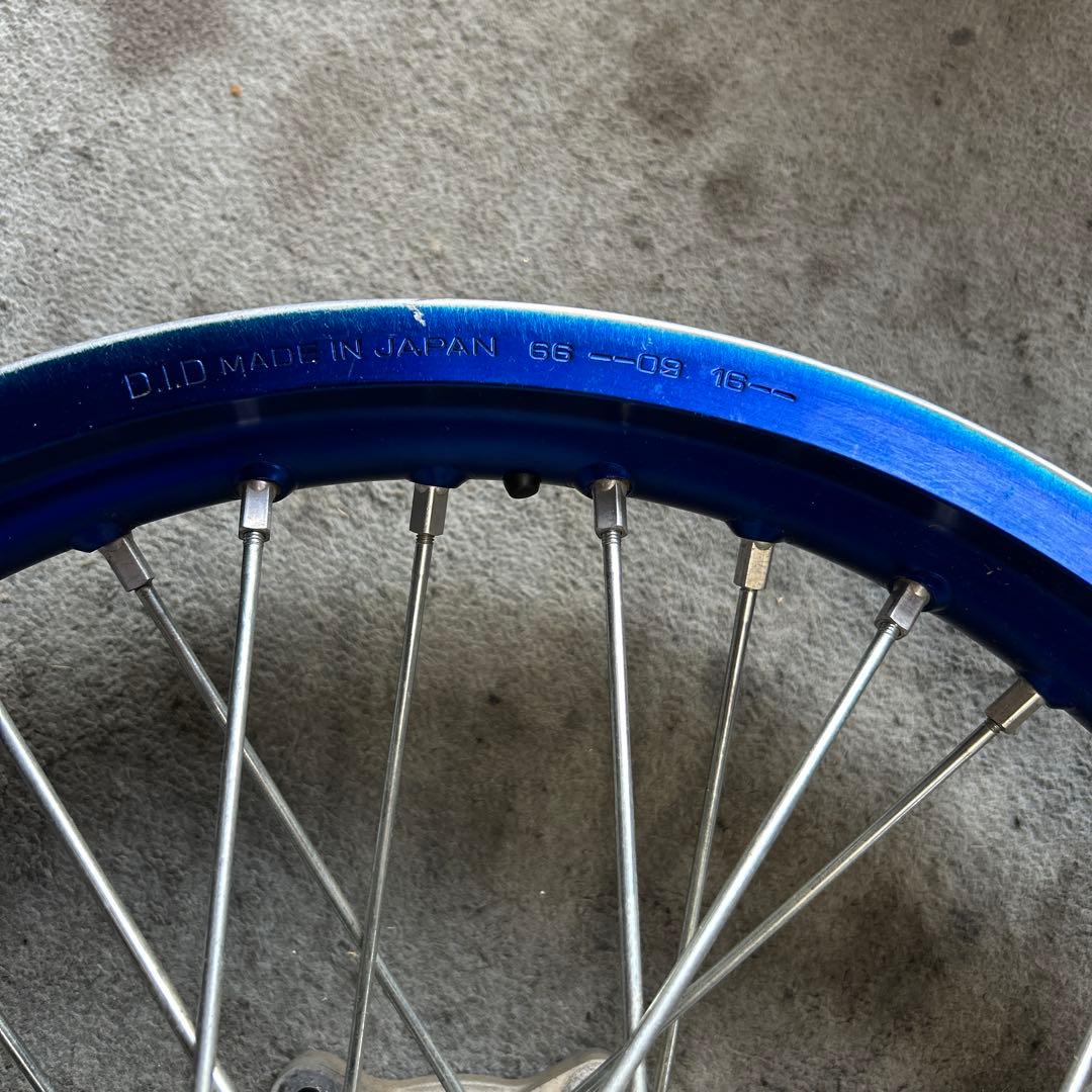 YZ250X YAMAHA D.I.D スポークホイール 青 日本製