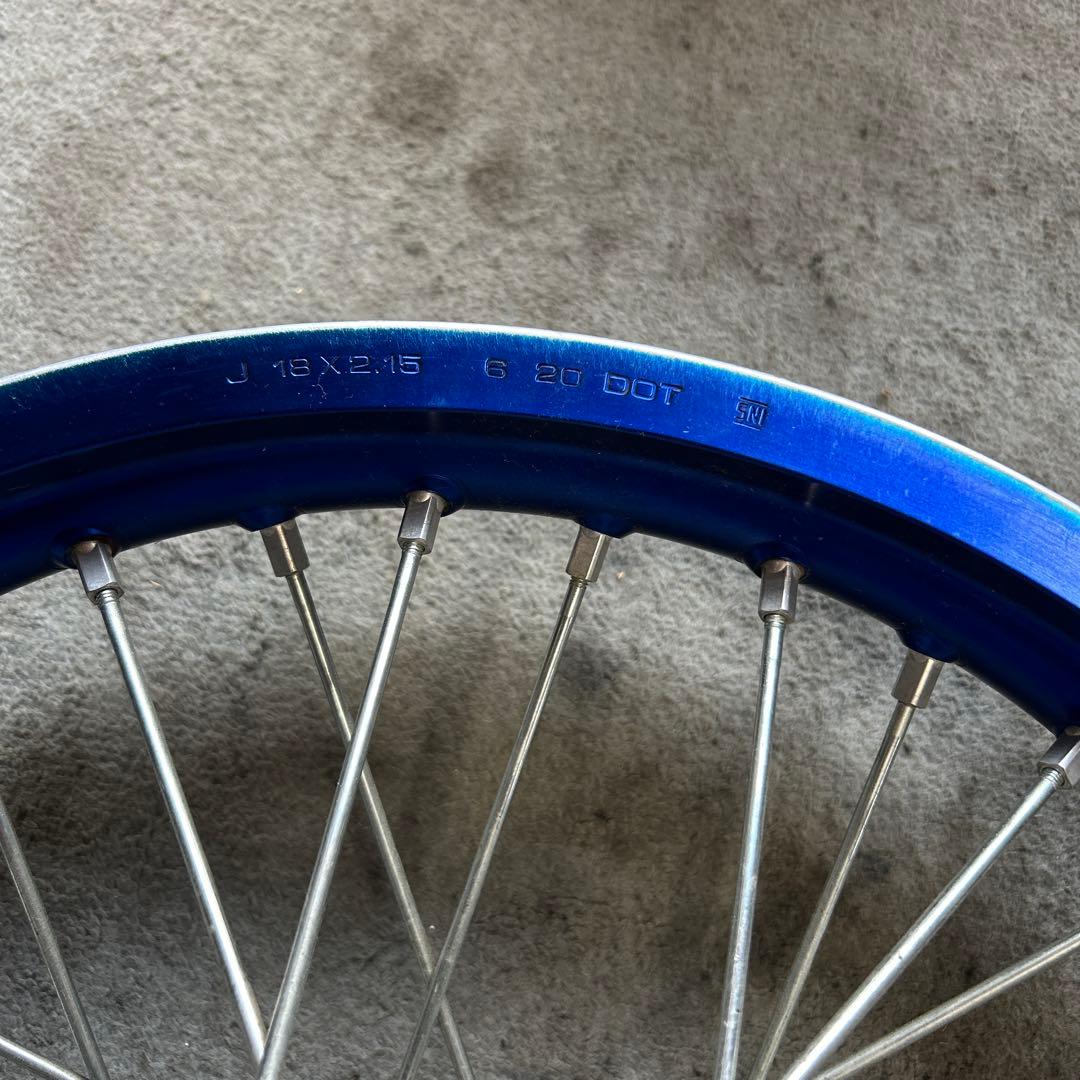 YZ250X YAMAHA D.I.D スポークホイール 青 日本製