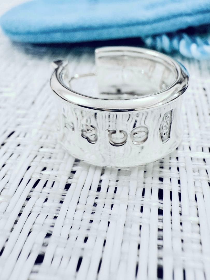 ティファニー　片耳 ナロー ピアス　1837 925 研磨仕上げ済み　美品