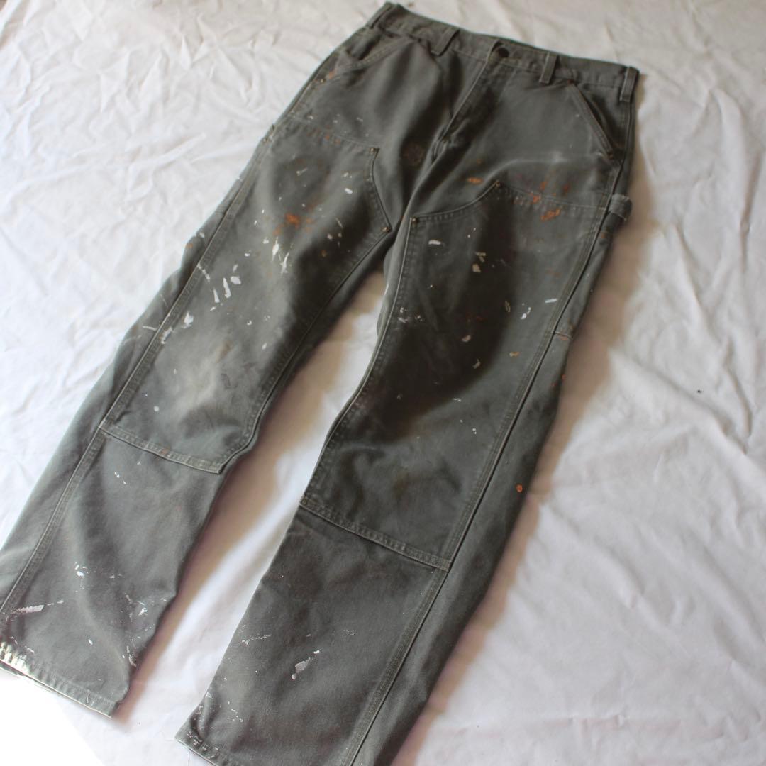 最高雰囲気 Carhartt ダブルニー ペインターパンツ ペンキ飛び MOS