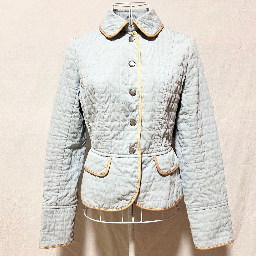 バーバリーロンドン キルティングジャケット ジャンパー コート ジャケット 水色