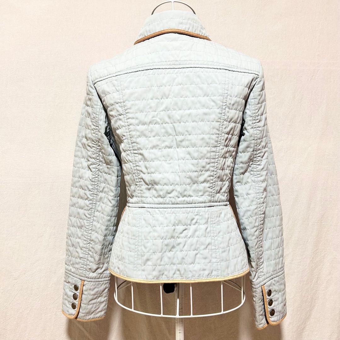 バーバリーロンドン キルティングジャケット ジャンパー コート ジャケット 水色