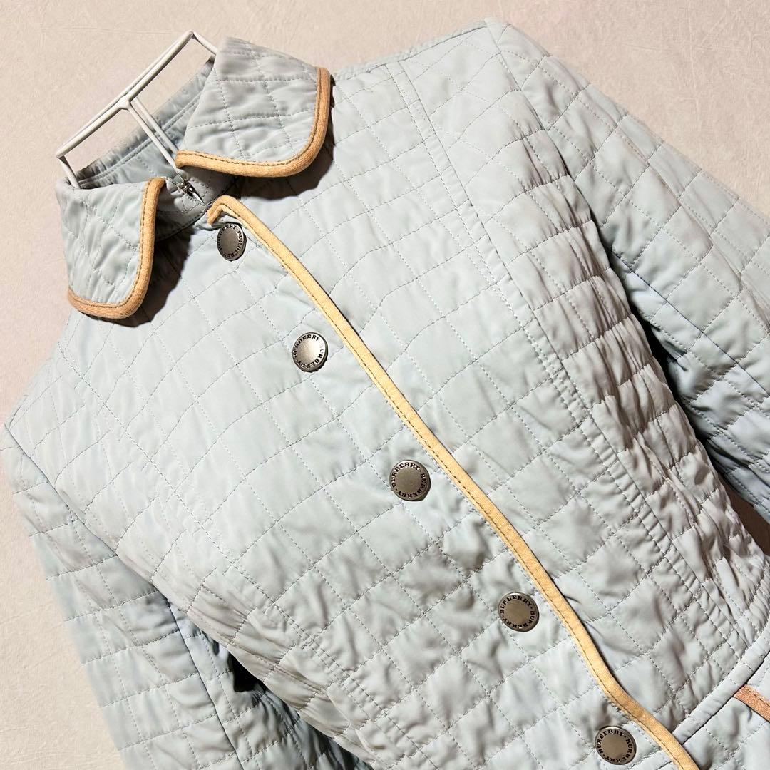 バーバリーロンドン キルティングジャケット ジャンパー コート ジャケット 水色