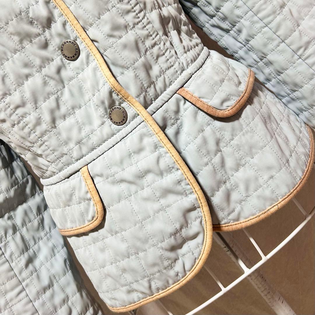 バーバリーロンドン キルティングジャケット ジャンパー コート ジャケット 水色