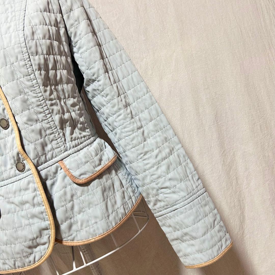 バーバリーロンドン キルティングジャケット ジャンパー コート ジャケット 水色