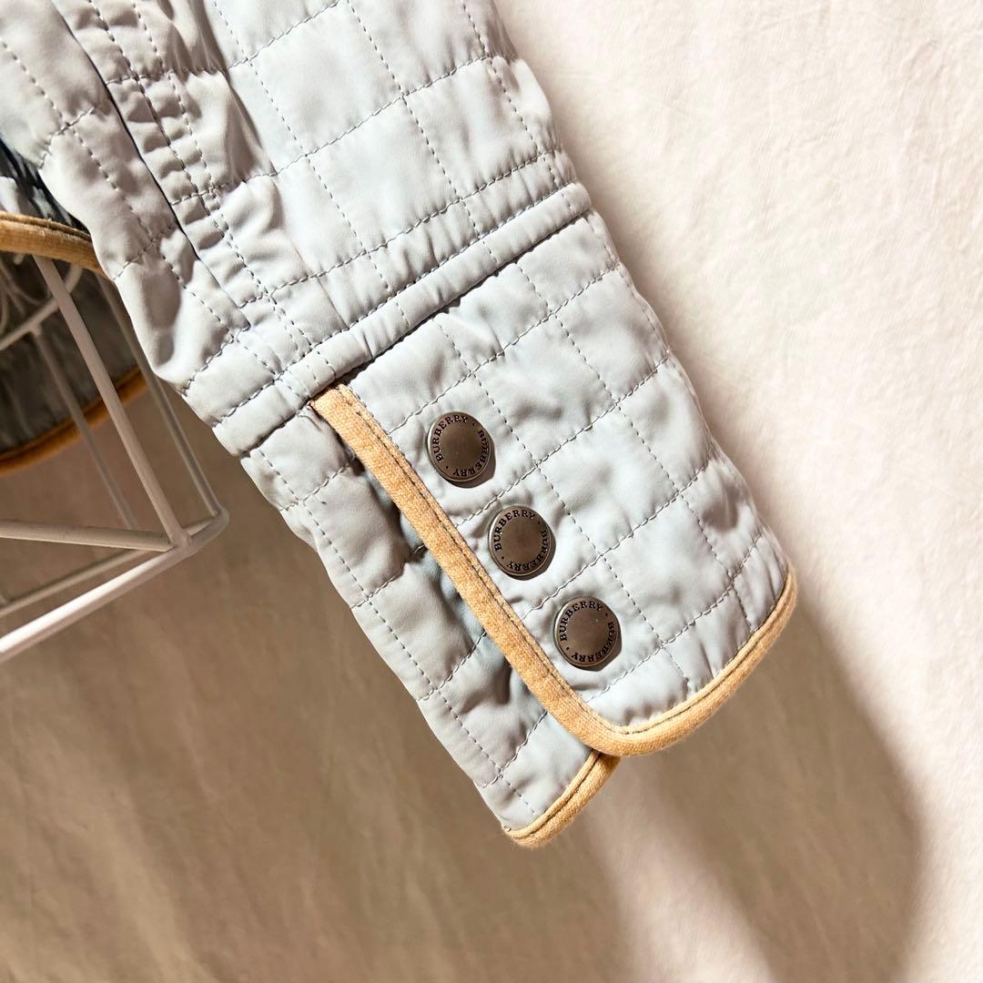 バーバリーロンドン キルティングジャケット ジャンパー コート ジャケット 水色