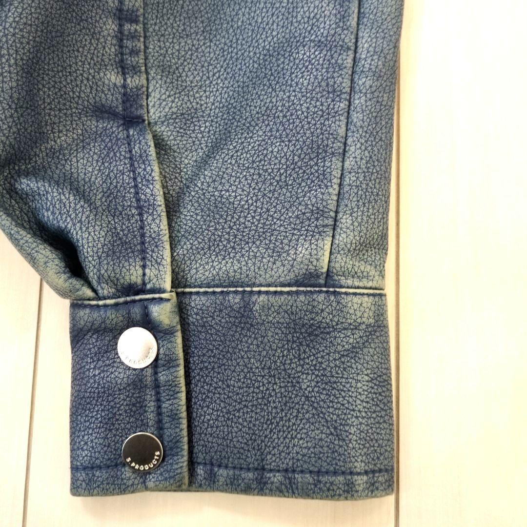 SLY スライ　合皮ジャケット　ジャンパー　ブルー　Sサイズ 未使用品