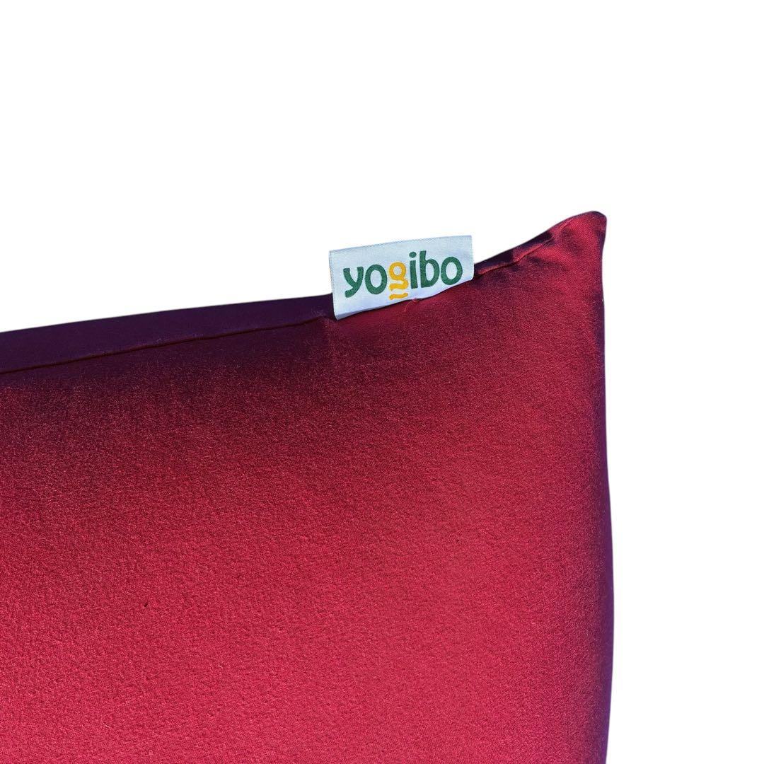 【美品】ヨギボー yogibo　ワインレッド ビーズクッション ヨギボーマックス