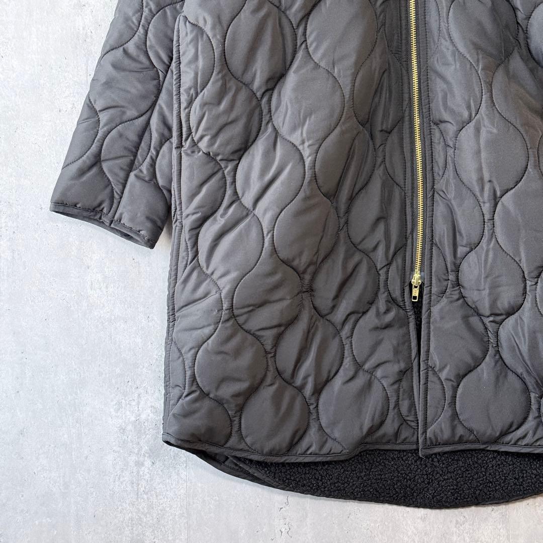 エマテイラー　キルティングフードコート 美シルエット3wayブラック 36 新品