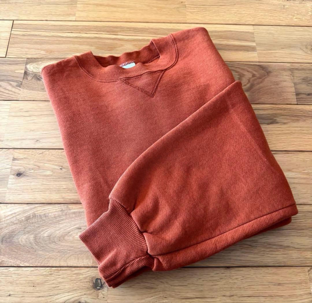 RUSSELL レアカラー 90s ラッセル スウェット ブリック L オレンジ